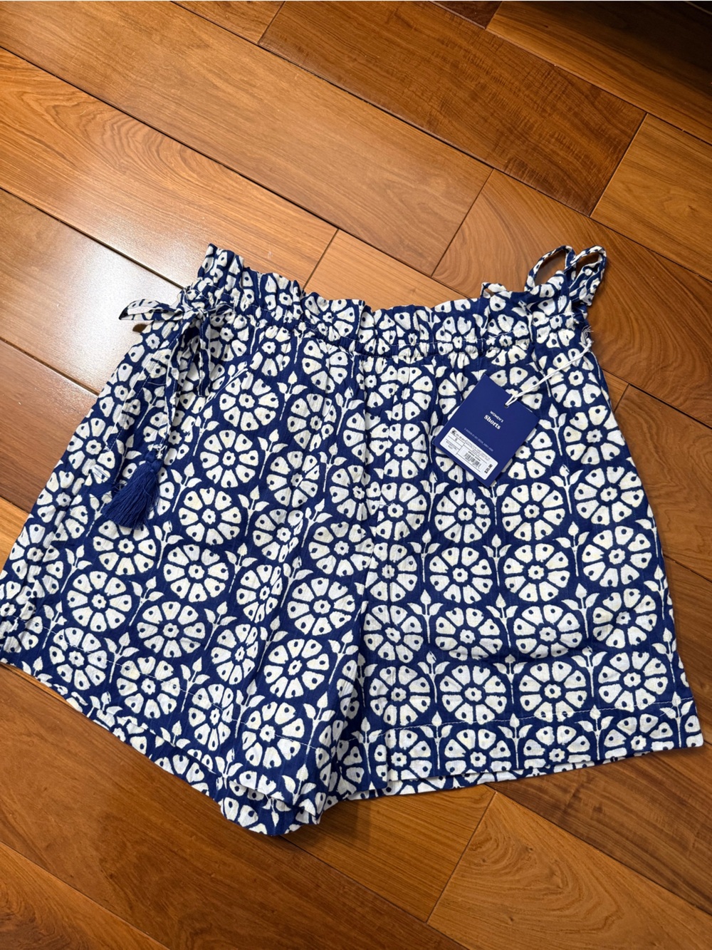 Roller Rabbit Blue and White Printed Cotton Skort
